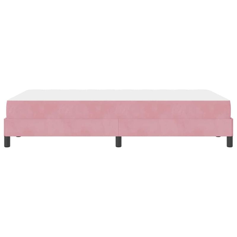 Casa si Gradina - Mobilier - Paturi si accesorii - Paturi - Pat boxspring cu saltea cu saltea Roz 120 x 210 cm Catifea - Infinity.ro