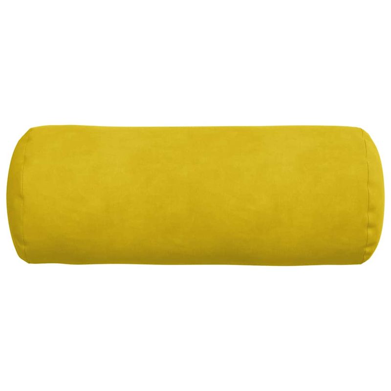 Casa si Gradina - Textile si covoare - Perne si pilote - Perne decorative - Perne Bolster 2 pcs Galben Ø 15 x 40 cm Tesatura din corduroy - Infinity.ro