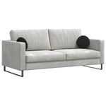 Casa si Gradina - Textile si covoare - Perne si pilote - Perne decorative - Perne de Sezut 2 pcs Negru Ø 40 x 13 cm Catifea - Infinity.ro