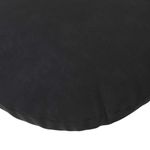 Casa si Gradina - Textile si covoare - Perne si pilote - Perne decorative - Perne de Sezut 2 pcs Negru Ø 40 x 13 cm Catifea - Infinity.ro