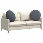 Casa si Gradina - Textile si covoare - Perne si pilote - Perne decorative - Perne de Sezut 2 pcs Gri inchis Ø 40 x 13 cm Catifea - Infinity.ro