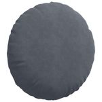 Casa si Gradina - Textile si covoare - Perne si pilote - Perne decorative - Perne de Sezut 2 pcs Gri inchis Ø 40 x 13 cm Catifea - Infinity.ro