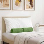 Casa si Gradina - Textile si covoare - Perne si pilote - Perne decorative - Perne Bolster 2 pcs Verde deschis Ø 15 x 40 cm - Infinity.ro