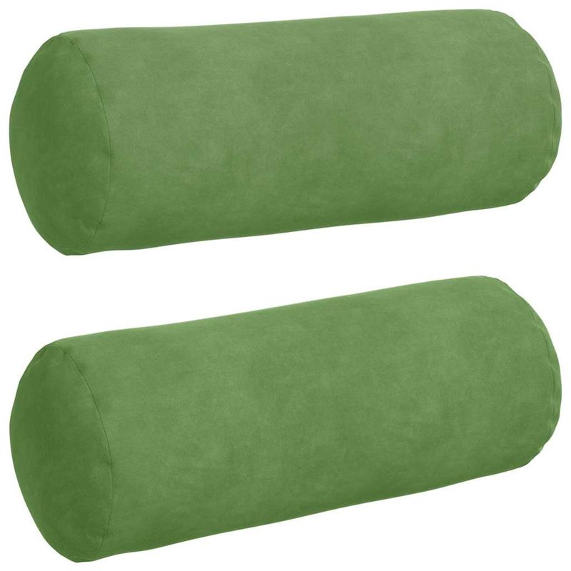 Casa si Gradina - Textile si covoare - Perne si pilote - Perne decorative - Perne Bolster 2 pcs Verde deschis Ø 15 x 40 cm - Infinity.ro