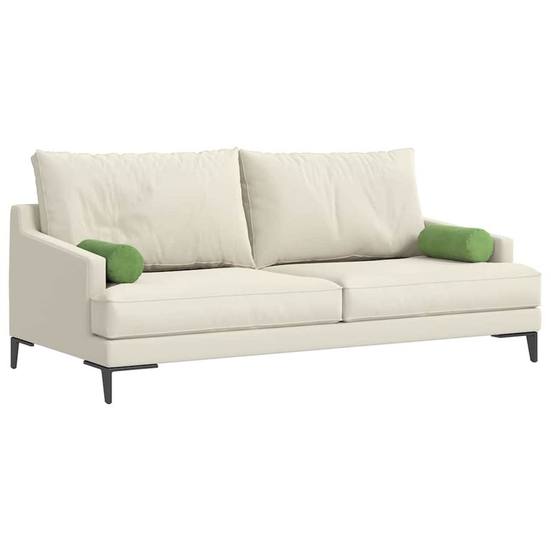 Casa si Gradina - Textile si covoare - Perne si pilote - Perne decorative - Perne Bolster 2 pcs Verde deschis Ø 15 x 40 cm - Infinity.ro