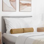 Casa si Gradina - Textile si covoare - Perne si pilote - Perne decorative - Perne Bolster 2 pcs Maro Ø 15 x 40 cm Tesatura din corduroy - Infinity.ro