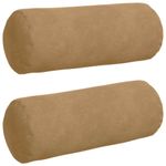 Casa si Gradina - Textile si covoare - Perne si pilote - Perne decorative - Perne Bolster 2 pcs Maro Ø 15 x 40 cm Tesatura din corduroy - Infinity.ro