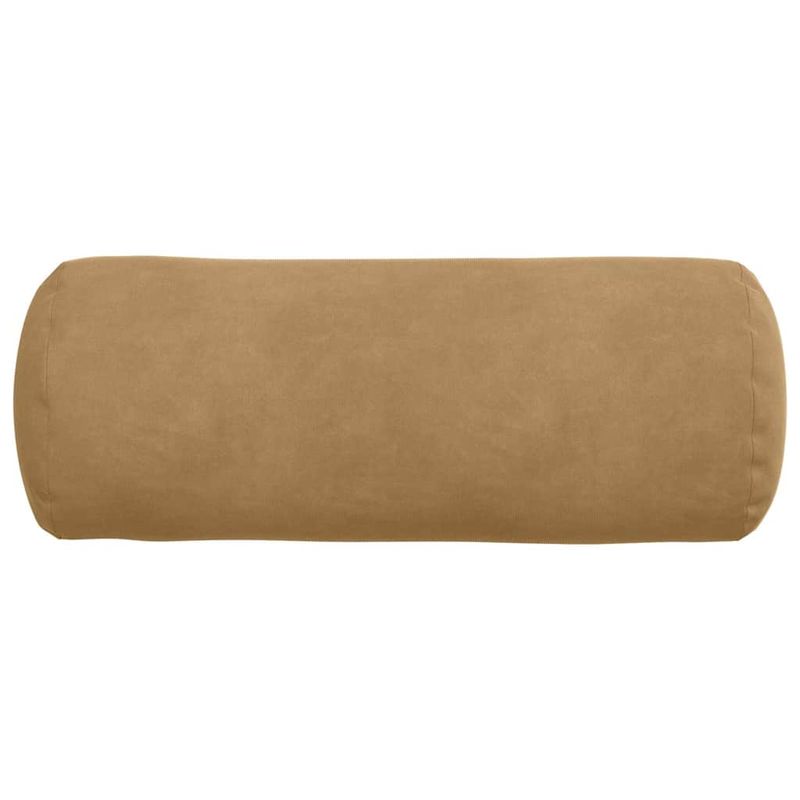 Casa si Gradina - Textile si covoare - Perne si pilote - Perne decorative - Perne Bolster 2 pcs Maro Ø 15 x 40 cm Tesatura din corduroy - Infinity.ro