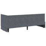 Casa si Gradina - Mobilier - Paturi si accesorii - Paturi - Cadru de pat coltar cu headboard Gri inchis 80 x 200 cm Catifea - Infinity.ro