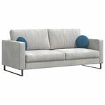 Casa si Gradina - Textile si covoare - Perne si pilote - Perne decorative - Perne de Sezut 2 pcs albastru Ø 40 x 13 cm Catifea - Infinity.ro