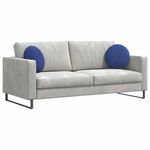 Casa si Gradina - Textile si covoare - Perne si pilote - Perne decorative - Perne de Sezut 2 pcs Albastru Politie Ø 40 x 13 cm Catifea - Infinity.ro