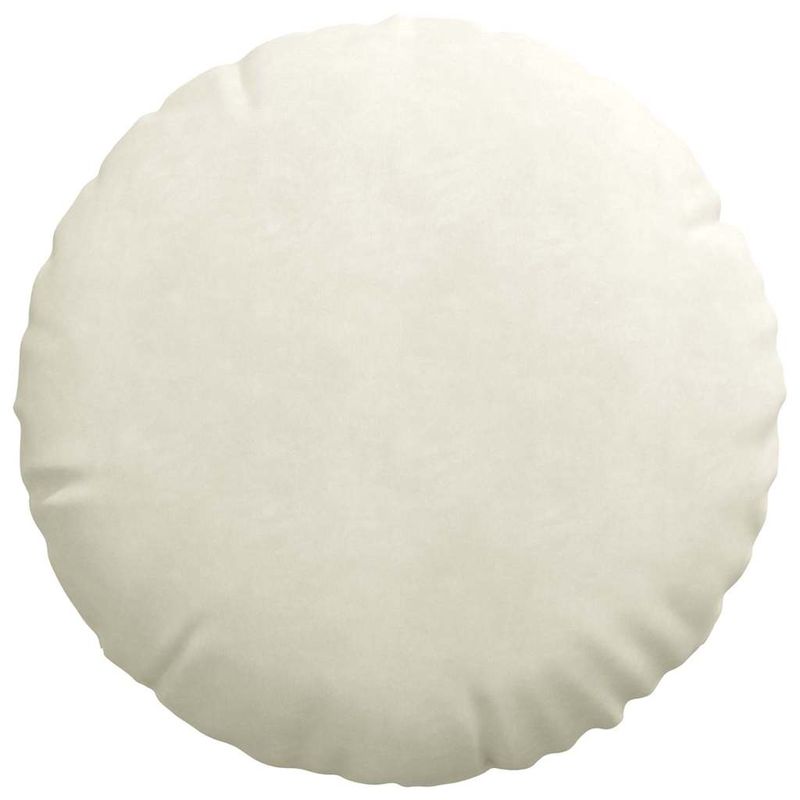 Casa si Gradina - Textile si covoare - Perne si pilote - Perne decorative - Perne de Sezut 2 pcs Crem Ø 40 x 13 cm Catifea - Infinity.ro