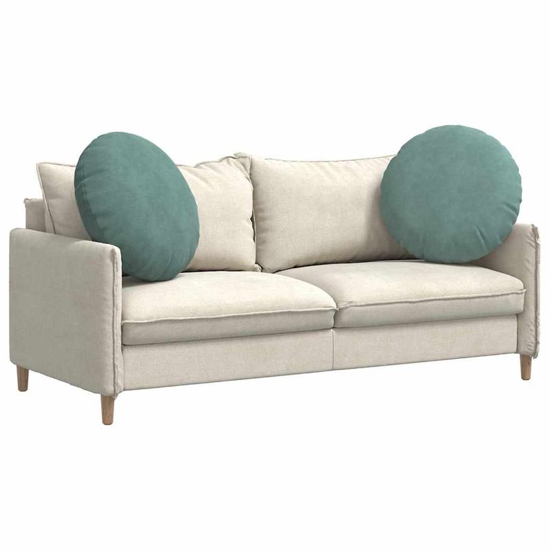 Casa si Gradina - Textile si covoare - Perne si pilote - Perne decorative - Perne de Sezut 2 pcs Verde Marii Ø 40 x 13 cm Catifea - Infinity.ro