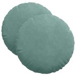 Casa si Gradina - Textile si covoare - Perne si pilote - Perne decorative - Perne de Sezut 2 pcs Verde Marii Ø 40 x 13 cm Catifea - Infinity.ro