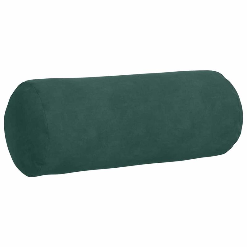 Casa si Gradina - Textile si covoare - Perne si pilote - Perne decorative - Perne Bolster 2 pcs Verde inchis Ø 15 x 40 cm - Infinity.ro