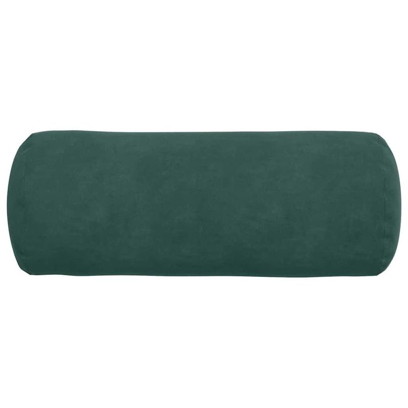 Casa si Gradina - Textile si covoare - Perne si pilote - Perne decorative - Perne Bolster 2 pcs Verde inchis Ø 15 x 40 cm - Infinity.ro