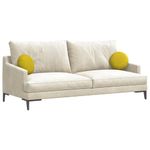 Casa si Gradina - Textile si covoare - Perne si pilote - Perne decorative - Perne de Sezut 2 pcs Galben Ø 40 x 13 cm Catifea - Infinity.ro