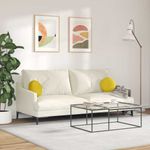 Casa si Gradina - Textile si covoare - Perne si pilote - Perne decorative - Perne de Sezut 2 pcs Galben Ø 40 x 13 cm Catifea - Infinity.ro