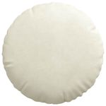 Casa si Gradina - Textile si covoare - Perne si pilote - Perne decorative - Perne de Sezut 2 pcs Crem Ø 40 x 13 cm Catifea - Infinity.ro