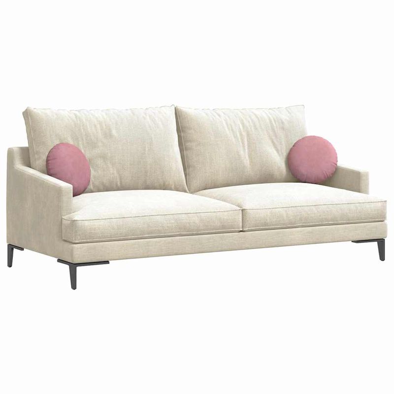 Casa si Gradina - Textile si covoare - Perne si pilote - Perne decorative - Perne de Sezut 2 pcs Roz Ø 40 x 13 cm Catifea - Infinity.ro