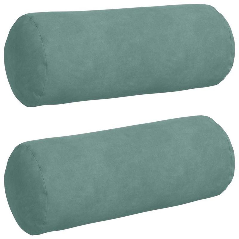 Casa si Gradina - Textile si covoare - Perne si pilote - Perne decorative - Perne Bolster 2 pcs Verde Marii Ø 15 x 40 cm - Infinity.ro