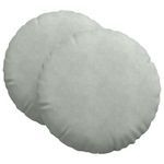 Casa si Gradina - Textile si covoare - Perne si pilote - Perne decorative - Perne de Sezut 2 pcs Gri deschis Ø 40 x 13 cm Catifea - Infinity.ro