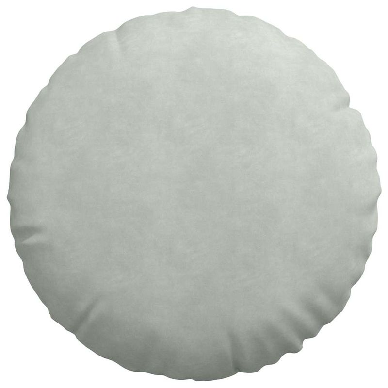 Casa si Gradina - Textile si covoare - Perne si pilote - Perne decorative - Perne de Sezut 2 pcs Gri deschis Ø 40 x 13 cm Catifea - Infinity.ro