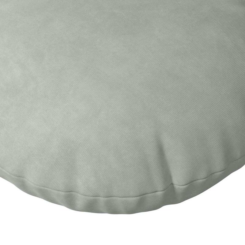 Casa si Gradina - Textile si covoare - Perne si pilote - Perne decorative - Perne de Sezut 2 pcs Gri deschis Ø 40 x 13 cm Catifea - Infinity.ro