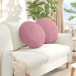 Casa si Gradina - Textile si covoare - Perne si pilote - Perne decorative - Perne de Sezut 2 pcs Roz Ø 40 x 13 cm Catifea - Infinity.ro