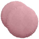 Casa si Gradina - Textile si covoare - Perne si pilote - Perne decorative - Perne de Sezut 2 pcs Roz Ø 40 x 13 cm Catifea - Infinity.ro