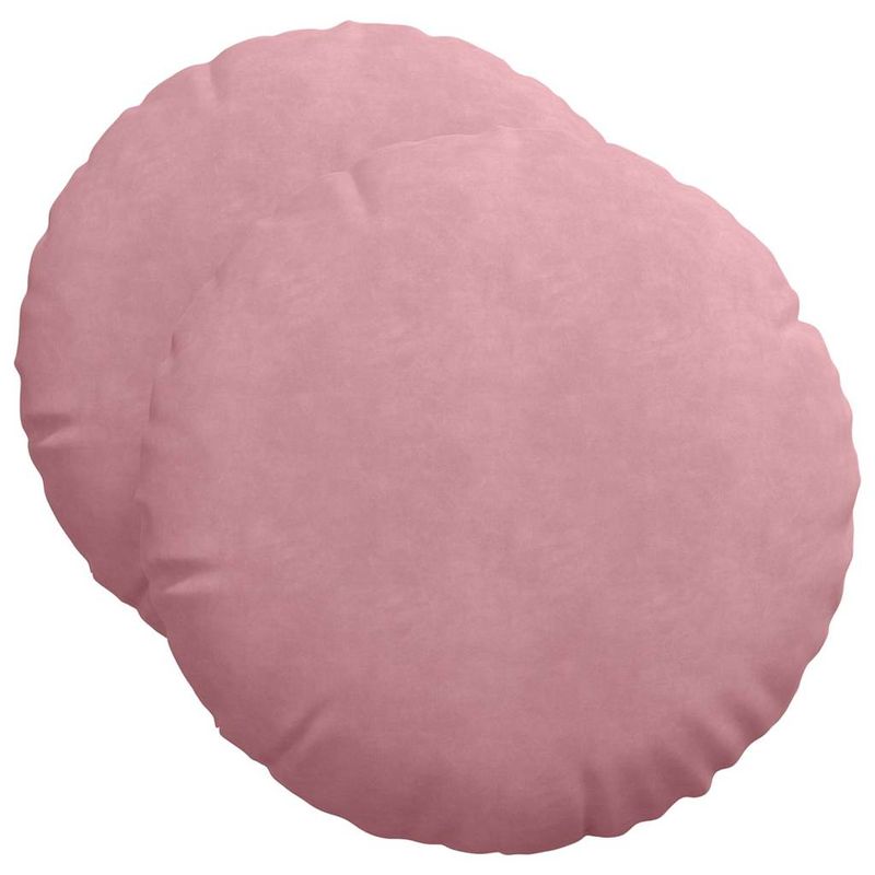 Casa si Gradina - Textile si covoare - Perne si pilote - Perne decorative - Perne de Sezut 2 pcs Roz Ø 40 x 13 cm Catifea - Infinity.ro