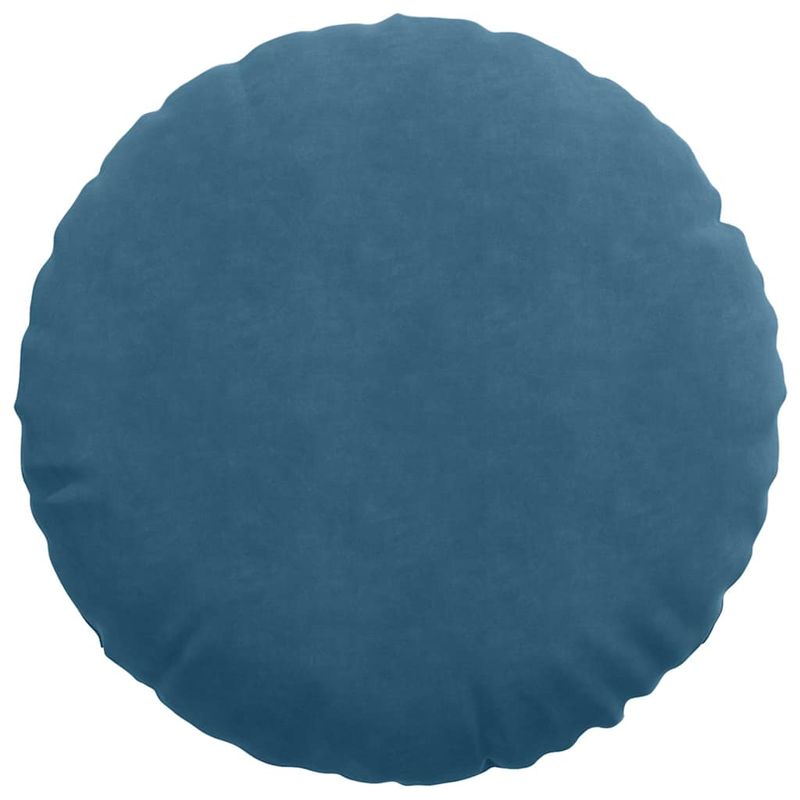 Casa si Gradina - Textile si covoare - Perne si pilote - Perne decorative - Perne de Sezut 2 pcs albastru Ø 40 x 13 cm Catifea - Infinity.ro
