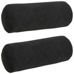 Casa si Gradina - Textile si covoare - Perne si pilote - Perne decorative - Perne Bolster 2 pcs Negru Ø 15 x 40 cm Tesatura din corduroy - Infinity.ro