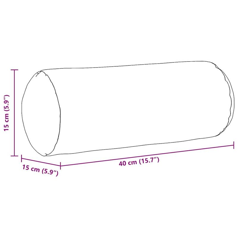 Casa si Gradina - Textile si covoare - Perne si pilote - Perne decorative - Perne Bolster 2 pcs Negru Ø 15 x 40 cm Tesatura din corduroy - Infinity.ro