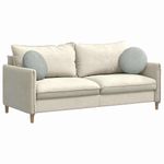 Casa si Gradina - Textile si covoare - Perne si pilote - Perne decorative - Perne de Sezut 2 pcs Gri deschis Ø 40 x 13 cm Catifea - Infinity.ro