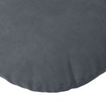 Casa si Gradina - Textile si covoare - Perne si pilote - Perne decorative - Perne de Sezut 2 pcs Gri inchis Ø 40 x 13 cm Catifea - Infinity.ro