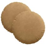 Casa si Gradina - Textile si covoare - Perne si pilote - Perne decorative - Perne de Sezut 2 pcs Maro Ø 40 x 13 cm Catifea - Infinity.ro