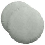 Casa si Gradina - Textile si covoare - Perne si pilote - Perne decorative - Perne de Sezut 2 pcs Gri deschis Ø 40 x 13 cm Catifea - Infinity.ro