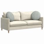 Casa si Gradina - Textile si covoare - Perne si pilote - Perne decorative - Perne de Sezut 2 pcs Gri deschis Ø 40 x 13 cm Catifea - Infinity.ro