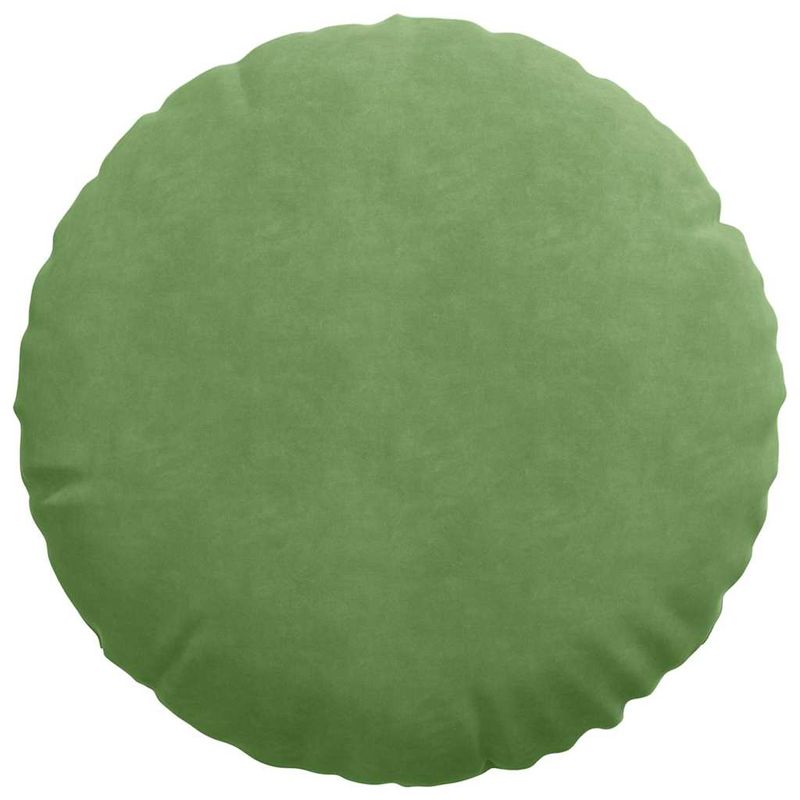 Casa si Gradina - Textile si covoare - Perne si pilote - Perne decorative - Perne de Sezut 2 pcs Verde deschis Ø 40 x 13 cm Catifea - Infinity.ro