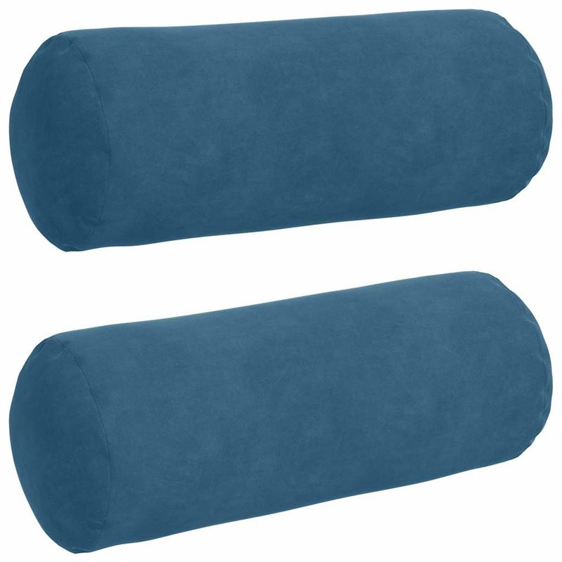 Casa si Gradina - Textile si covoare - Perne si pilote - Perne decorative - Perne Bolster 2 pcs albastru Ø 15 x 40 cm Tesatura din corduroy - Infinity.ro