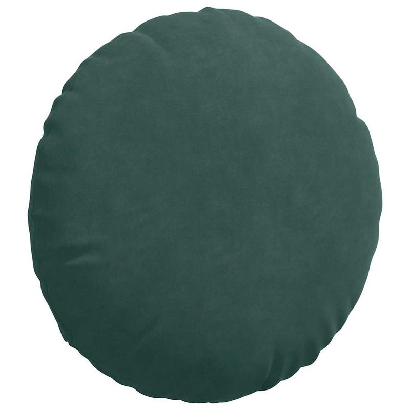 Casa si Gradina - Textile si covoare - Perne si pilote - Perne decorative - Perne de Sezut 2 pcs Verde inchis Ø 40 x 13 cm Catifea - Infinity.ro