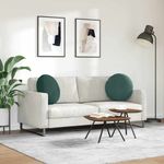 Casa si Gradina - Textile si covoare - Perne si pilote - Perne decorative - Perne de Sezut 2 pcs Verde inchis Ø 40 x 13 cm Catifea - Infinity.ro