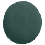 Casa si Gradina - Textile si covoare - Perne si pilote - Perne decorative - Perne de Sezut 2 pcs Verde inchis Ø 40 x 13 cm Catifea - Infinity.ro