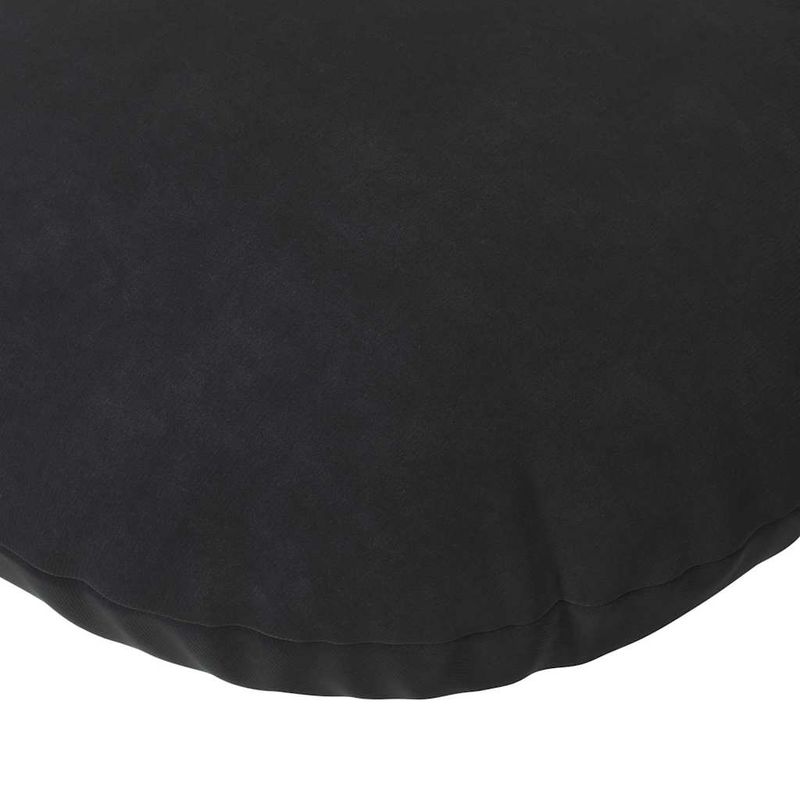 Casa si Gradina - Textile si covoare - Perne si pilote - Perne decorative - Perne de Sezut 2 pcs Negru Ø 40 x 13 cm Catifea - Infinity.ro