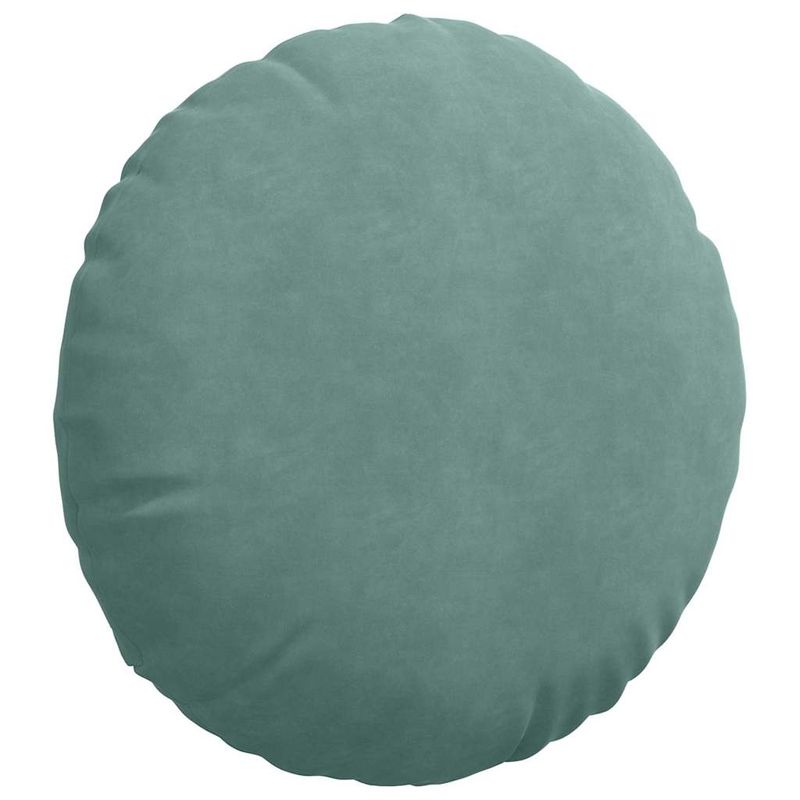 Casa si Gradina - Textile si covoare - Perne si pilote - Perne decorative - Perne de Sezut 2 pcs Verde Marii Ø 40 x 13 cm Catifea - Infinity.ro
