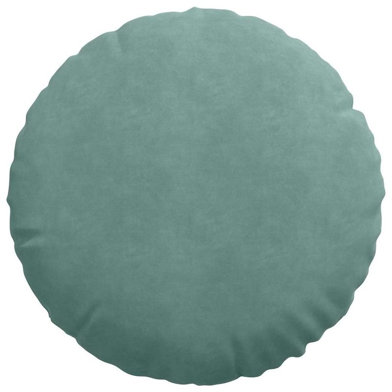 Casa si Gradina - Textile si covoare - Perne si pilote - Perne decorative - Perne de Sezut 2 pcs Verde Marii Ø 40 x 13 cm Catifea - Infinity.ro