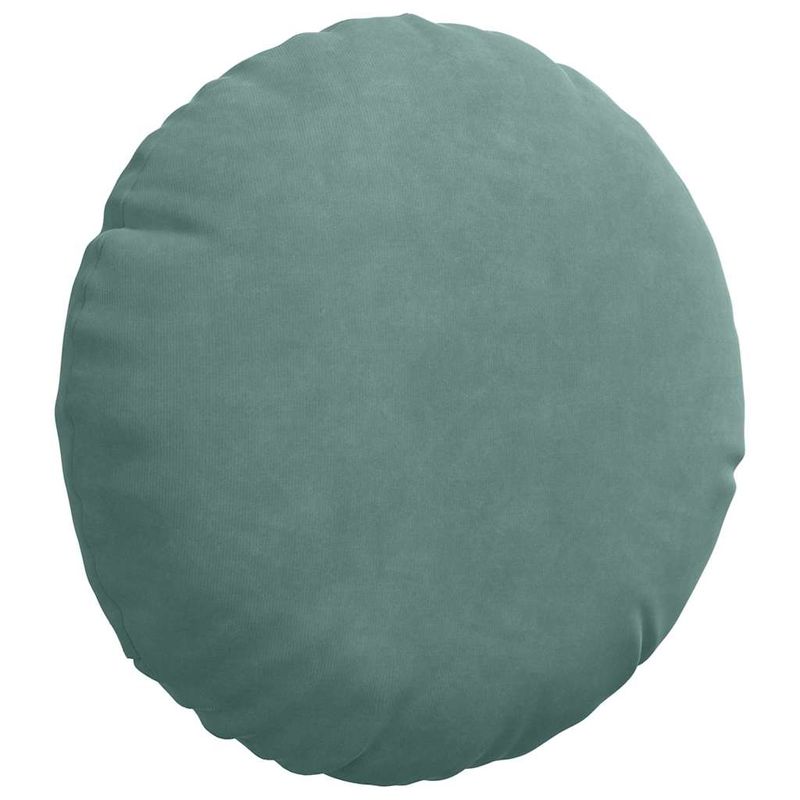 Casa si Gradina - Textile si covoare - Perne si pilote - Perne decorative - Perne de Sezut 2 pcs Verde Marii Ø 40 x 13 cm Catifea - Infinity.ro