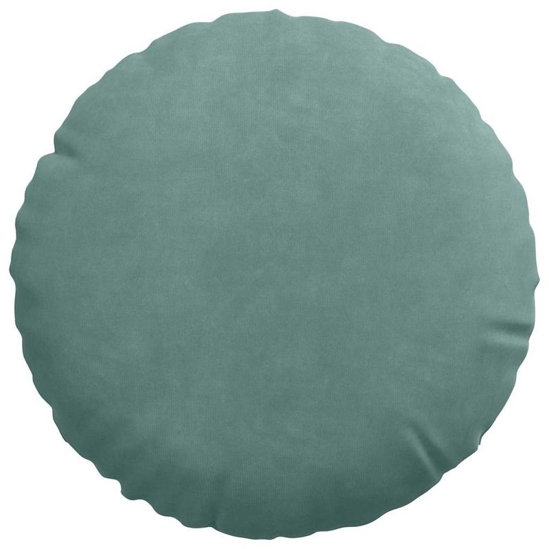 Casa si Gradina - Textile si covoare - Perne si pilote - Perne decorative - Perne de Sezut 2 pcs Verde Marii Ø 40 x 13 cm Catifea - Infinity.ro