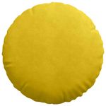 Casa si Gradina - Textile si covoare - Perne si pilote - Perne decorative - Perne de Sezut 2 pcs Galben Ø 40 x 13 cm Catifea - Infinity.ro